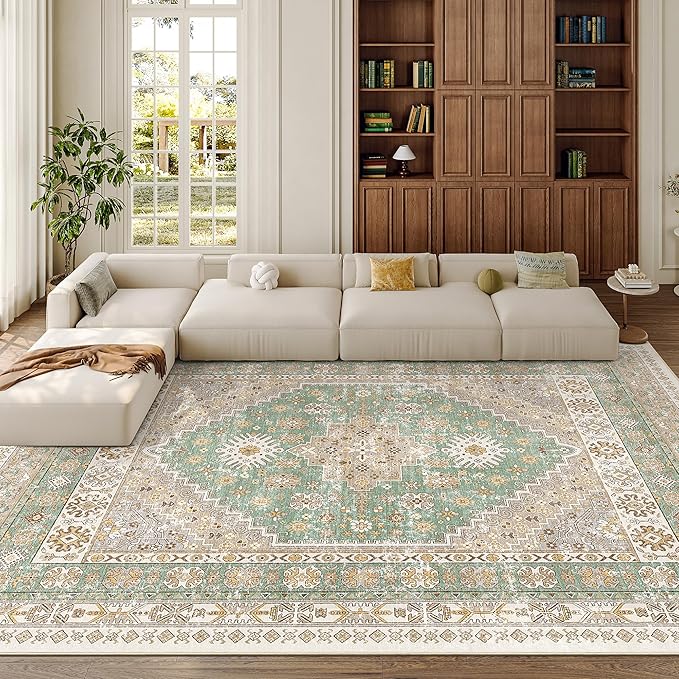 zesthome 9x12 Area Rugs, Stain Resistant Washable Rug, Ultra-Thin Rugs - Image 4