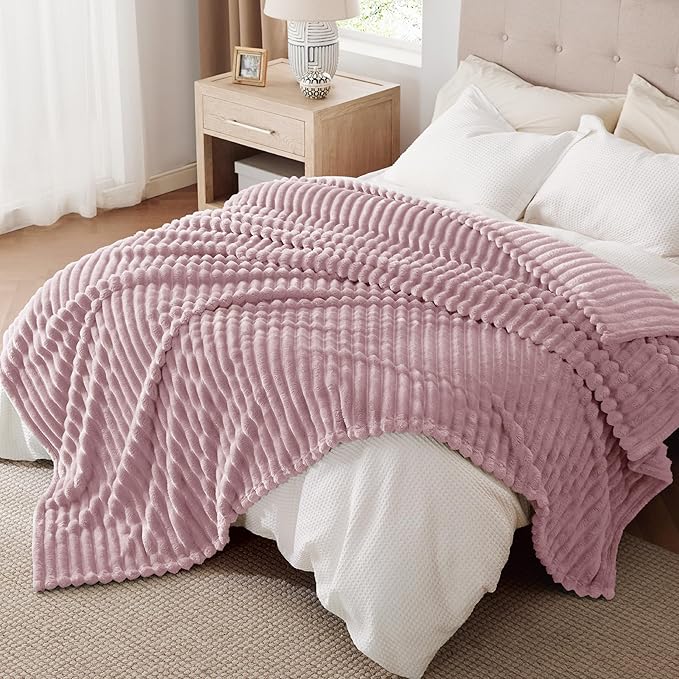 Bedsure GentleSoft Pink California King Size Blanket - Image 7