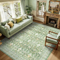 Lofus 6x9 Area Rug for Living Room, Light Green Washable Area Rugs by Lofus