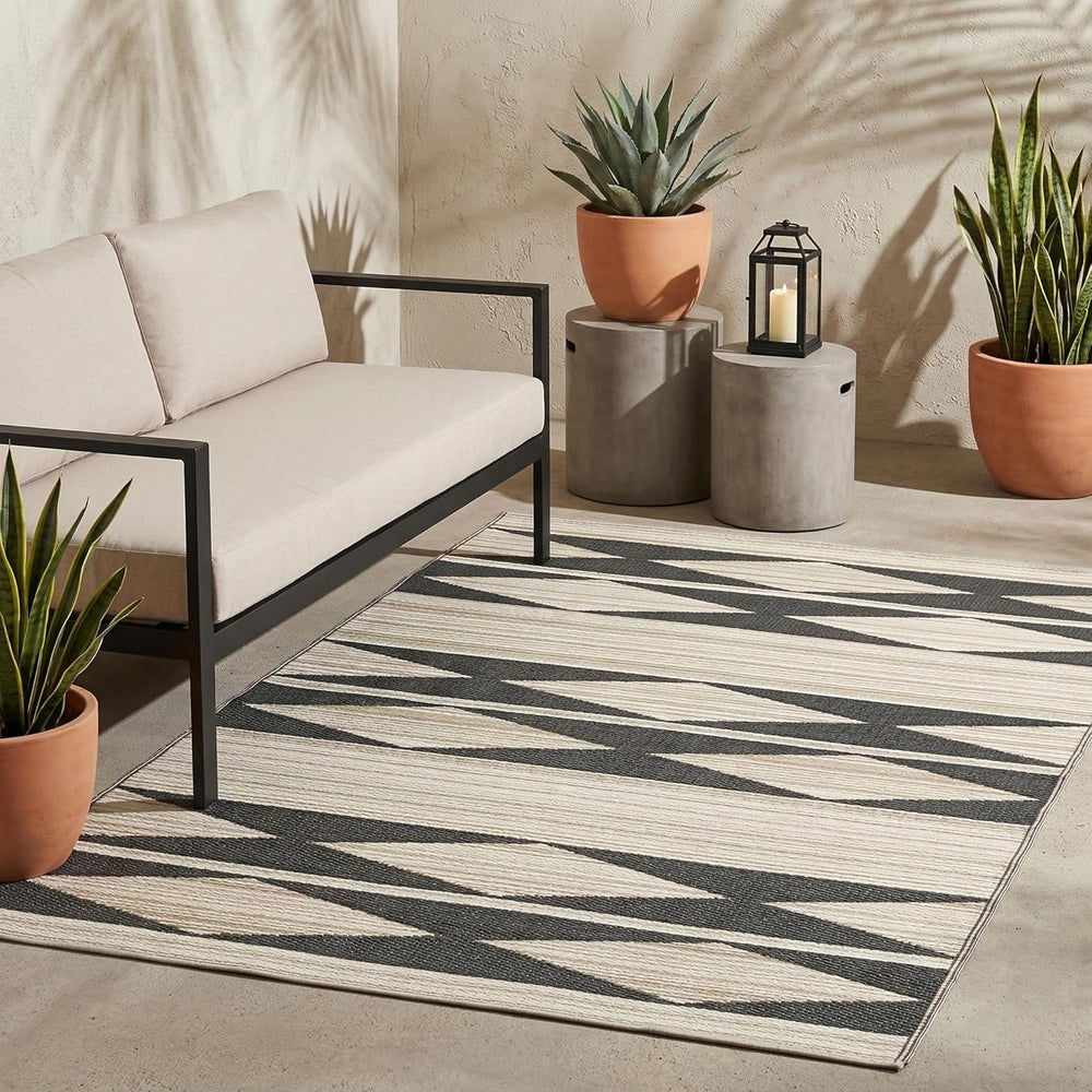 Fab Habitat Outdoor Rug - Waterproof, Fade Resistant, Crease-Free - Premium R...