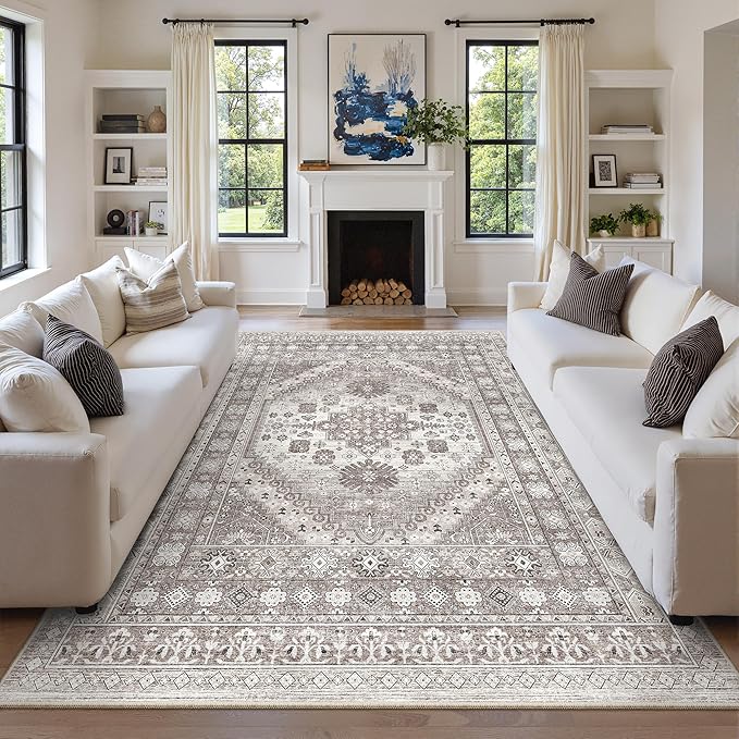 zesthome 10x12 Area Rugs, Stain Resistant Washable Rug, Ultra-Thin Rugs by Zesthome