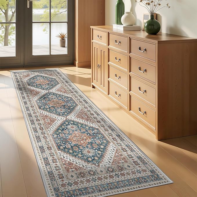 Kitchen Runner Rug Non Slip Washable 2.5x8, Soft Low Pile Entryway Rug Runners - Image 5