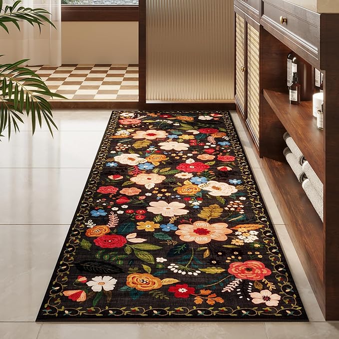 Rugcomf Runner Rug for Hallways Kitchen Rug Non Slip 2'x 6' Washable Runner Rugs - Image 7
