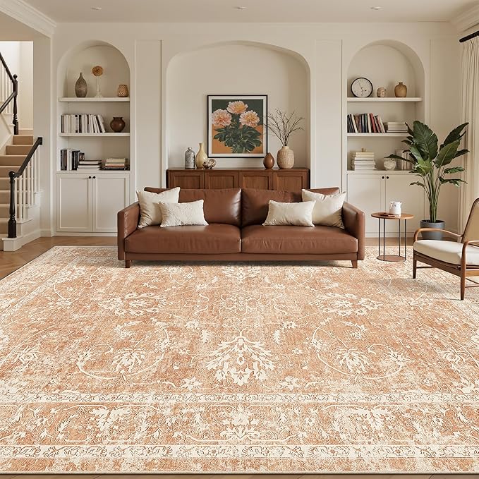 Madane 8x10 Area Rugs for Living Room, Machine Washable Vintage Rug - Image 2