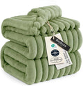 Bedsure GentleSoft Reseda Fleece Queen Blanket by BEDSURE