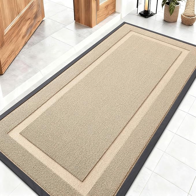 OLANLY Front Door Mat Indoor Outdoor Entrance, Waterproof All-Season, by OLANLY