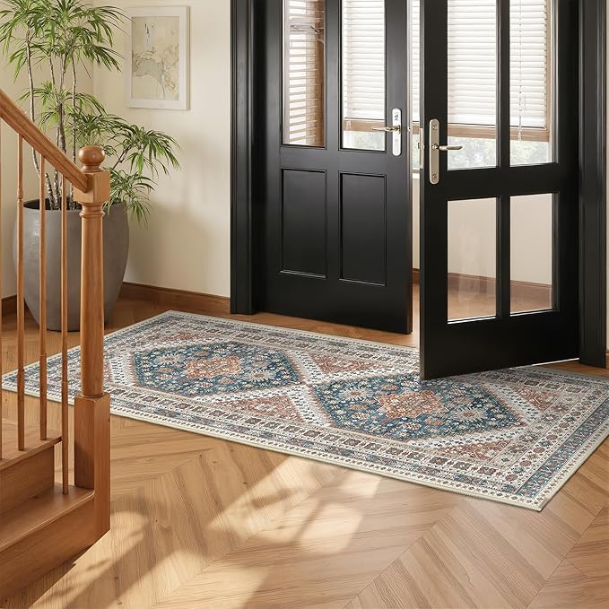 Runner Rug 2x6, Ultra-Thin Entryway Rug Non Slip Washable Rugs - Image 3