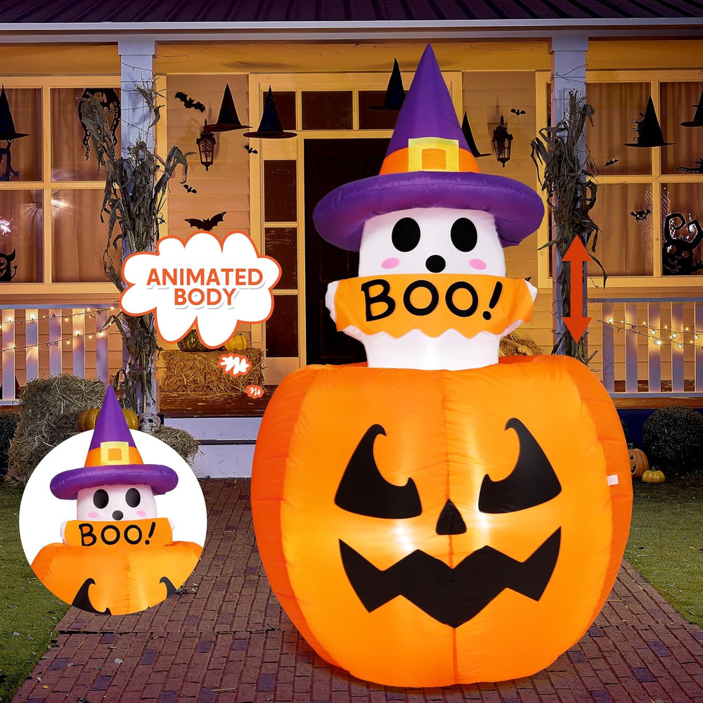 Joiedomi 5ft Tall Halloween Animated Inflatables Outdoor Decorations, Inflata...