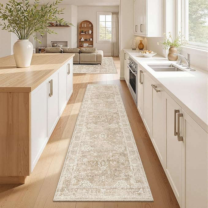 Madane Runner Rug 2x8 for Hallway, Kitchen Non-Slip Runner Rug - Image 2