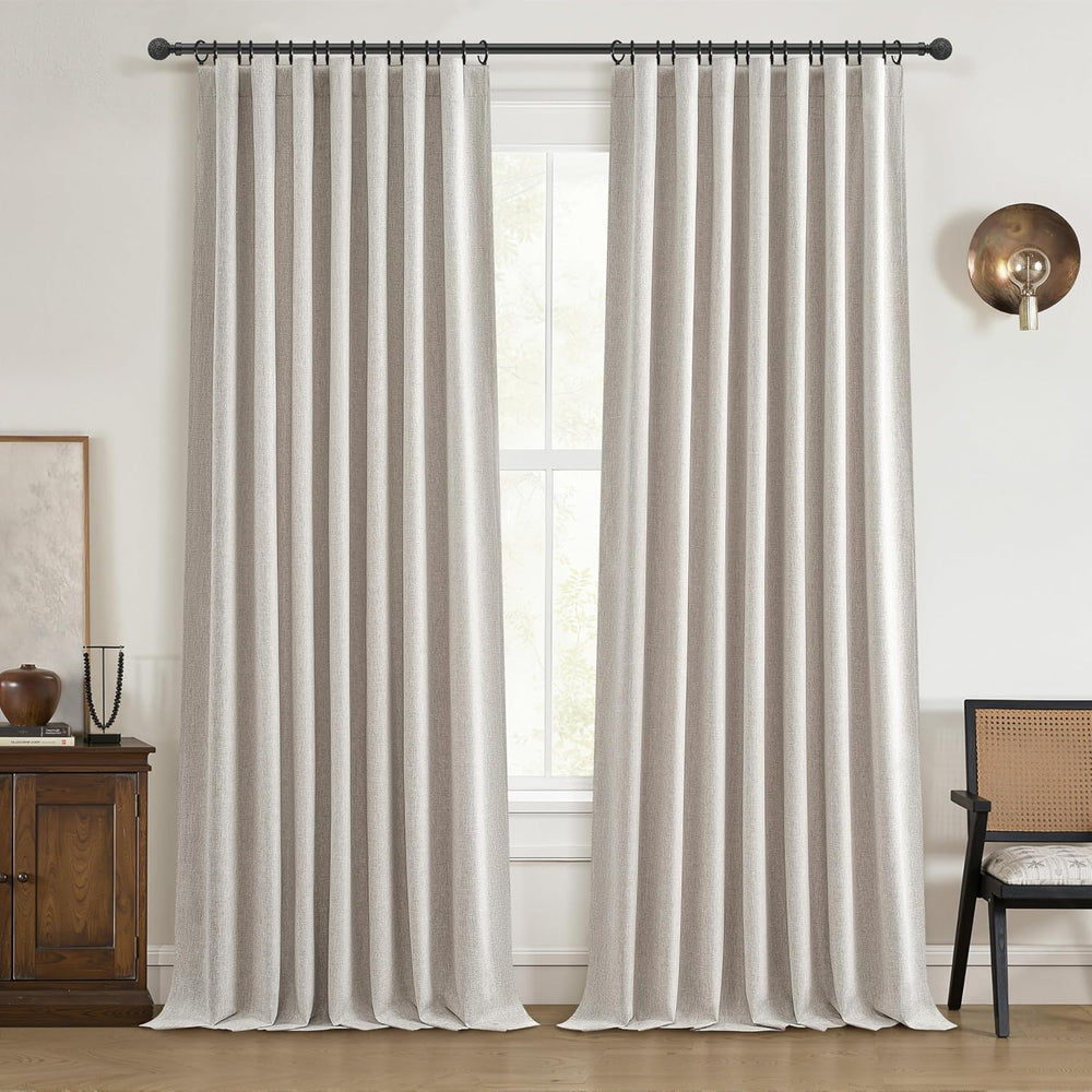 drapes 96 inches long 2 panels blackout curtains 100 percent light blocking