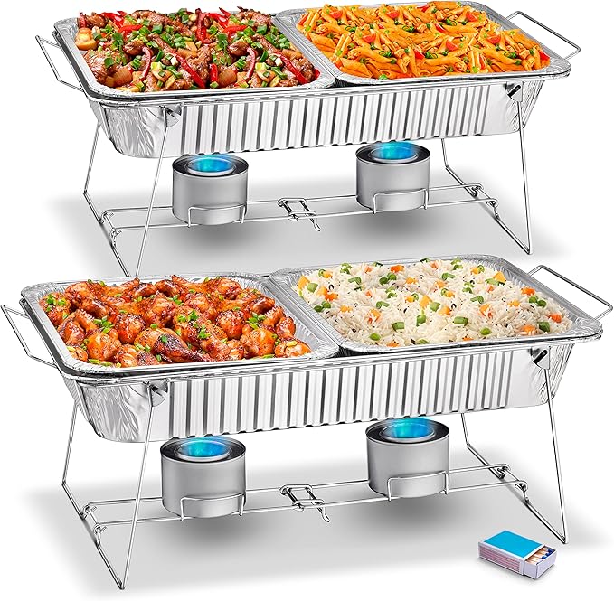 Foldable Chafing Wire Rack Buffet Stand - Image 3