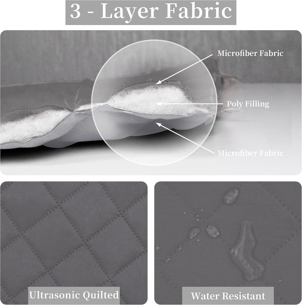 Easy-Going Reversible Quilt Set Full/Queen, Bedspread with 2 Shams