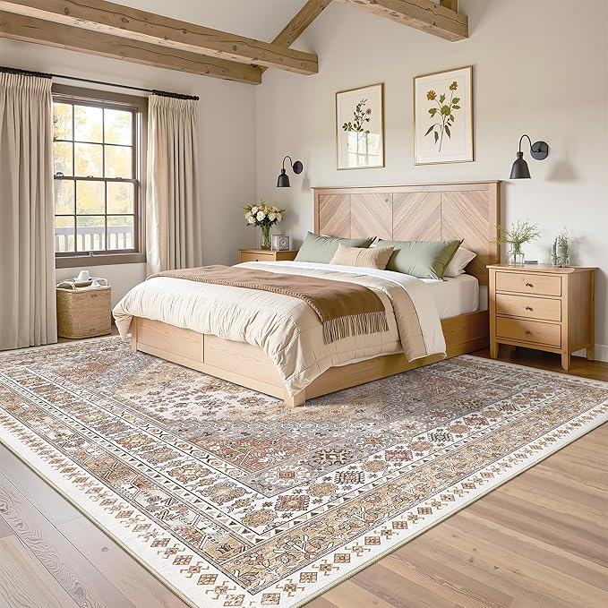 Washable Rugs 8x10 Area Rugs for Living Room, Non-Slip Backing Large Rug for - Image 4