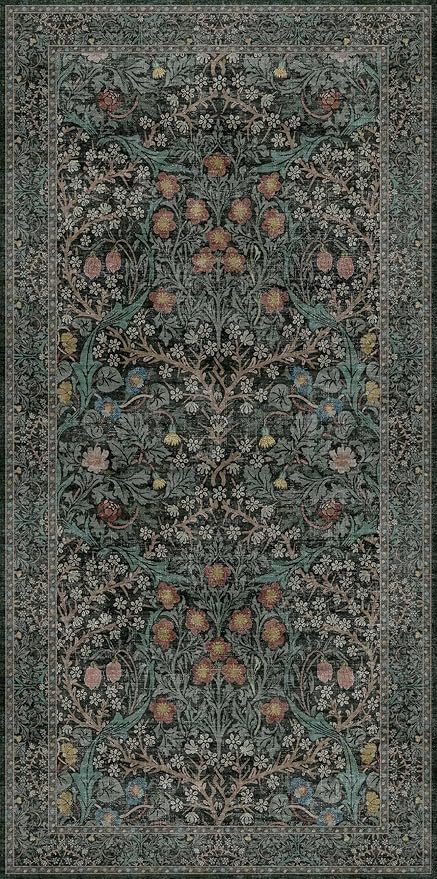 Dark Green Washable 3x6 Large Entryway Runner Rug Indoor, Non-Slip Floor Rugs - Image 7