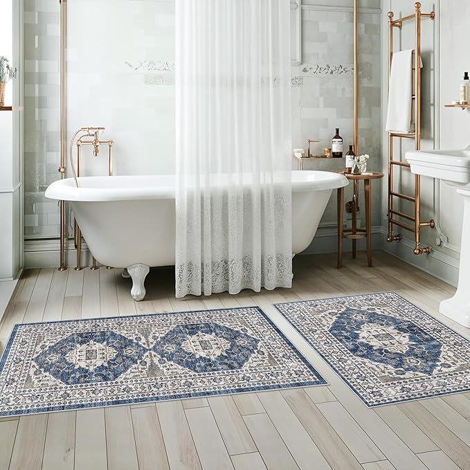 Kitchen Sink Rugs Set 0f 2: Washable Non-Slip Hardwood Floor Mat - Image 5
