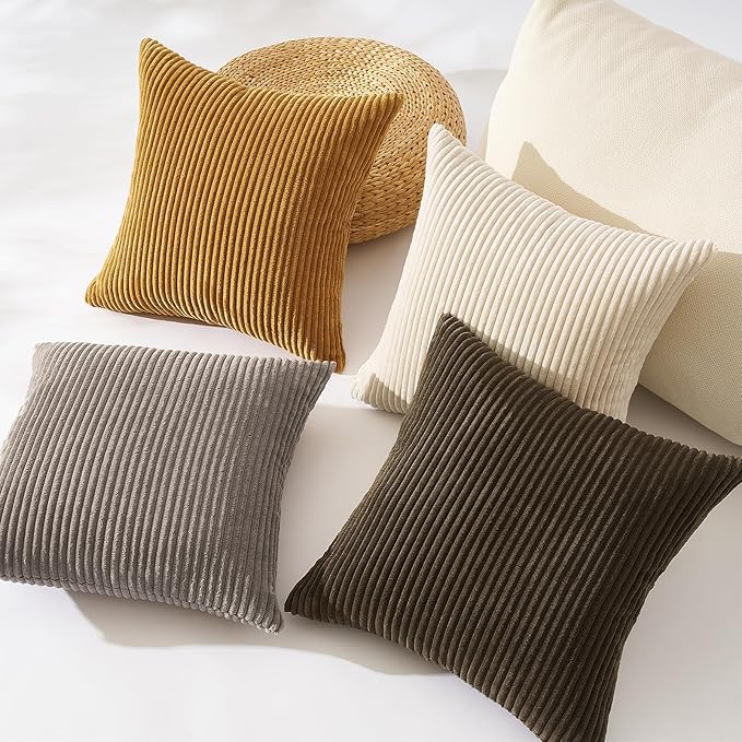 Topfinel Decorative Brown Throw Pillow Covers Cushion Cases - Image 4