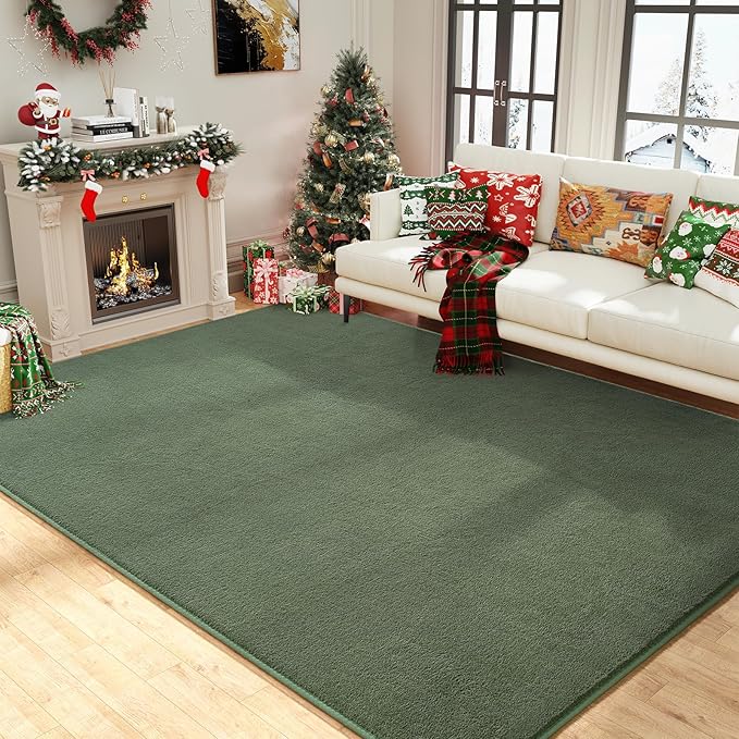 Amearea Large Modern Area Rugs for Bedroom Living Room, 6x9 Feet Sage Green - Image 9