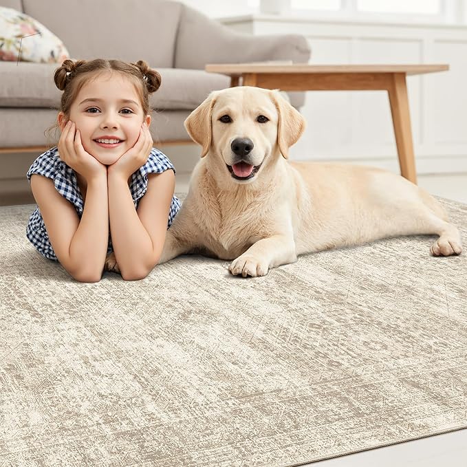 Washable Area Rug 8x10, Large Soft Rugs - Image 9