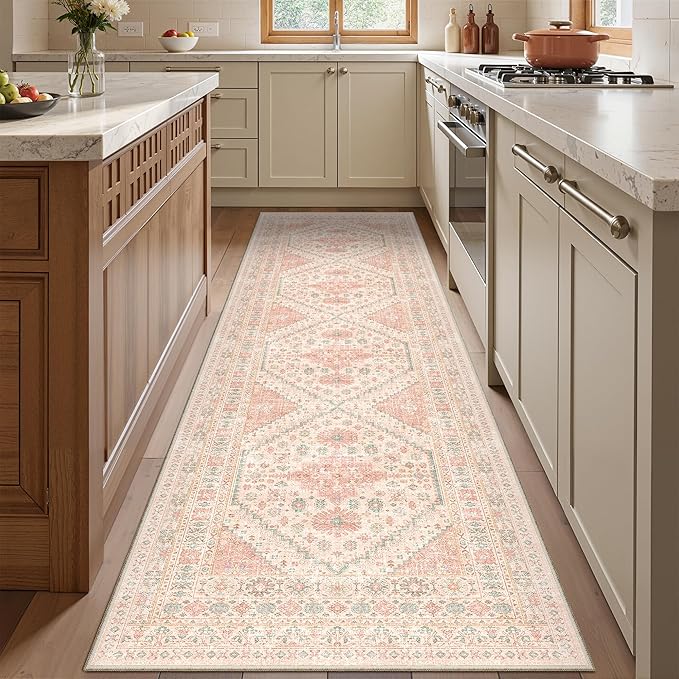 Runner Rug 2x8 Runners for Hallways Non Slip Washable, Vintage Hallway Runner - Image 3