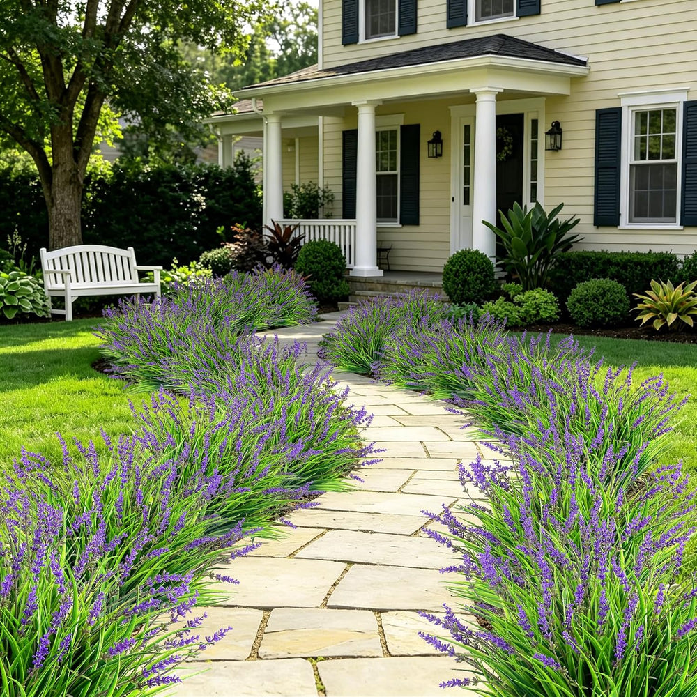 36 Bundles Artificial Plants & Flowers Adjustable Height Fake Lavender Fl...