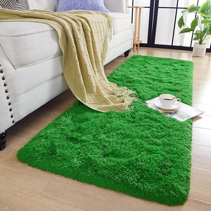 Chicrug Soft Runner Rug for Bedroom Living Room Plush Fluffy Rug 2x6 Feet - Image 3