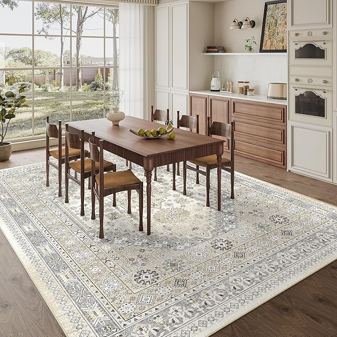 zesthome 9x12 Area Rugs, Stain Resistant Washable Rug, Ultra-Thin Rugs - Image 8