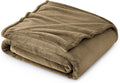 Bedsure GentleSoft Fleece Throw Blanket Camel by BEDSURE