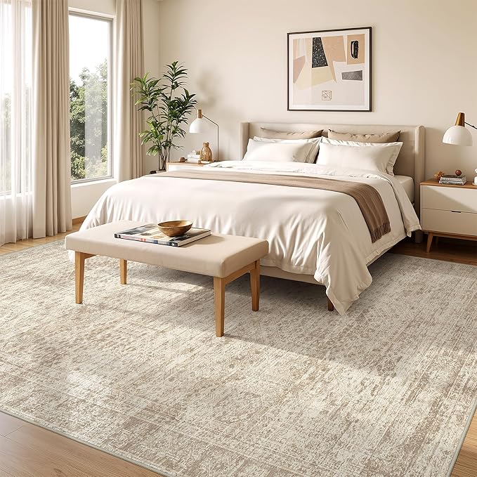 8x10 Area Rugs for Living Room, Non-Slip Backing Large Washable Rug for Nursery - Image 4