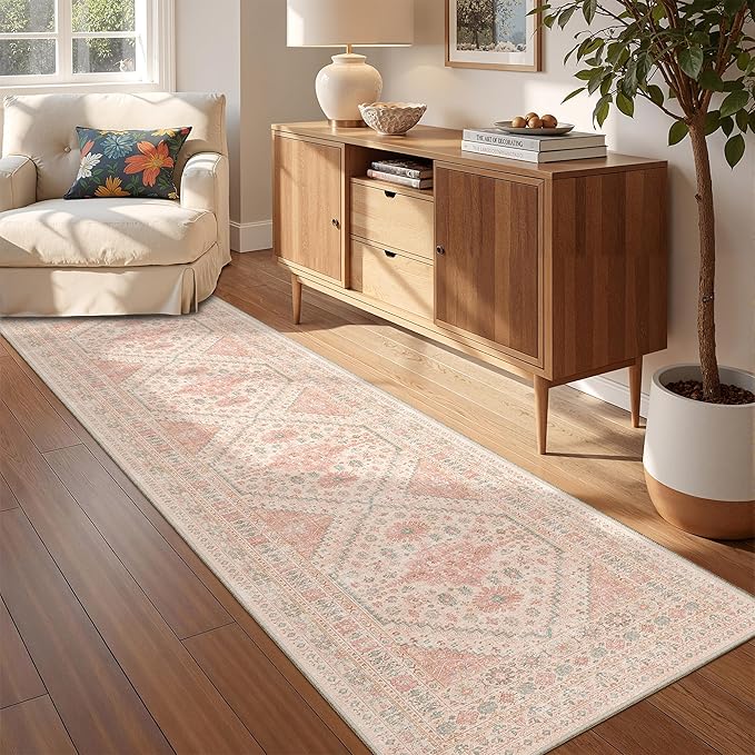 Runner Rug 2x8 Runners for Hallways Non Slip Washable, Vintage Hallway Runner - Image 4