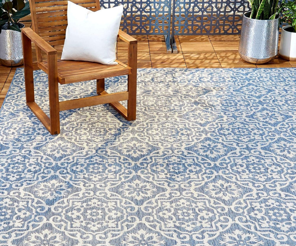 Nicole Miller New York Patio Country Danica Transitional Geometric Indoor/Out...