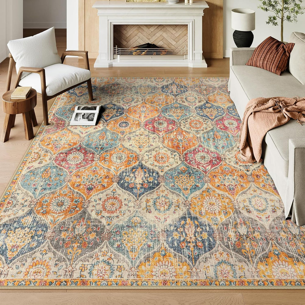 Lahome Moroccan Area Rugs 9x12 Living Room, Soft 9x12 Rugs for Bedroom