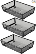 Mesh Tray Silverware Drawer Organizer, Utensil Cutlery Tray Office Supplies by ihomecooker