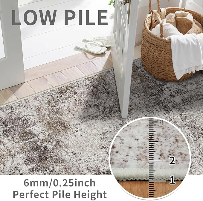 Hallway Runner Rug 2x8 Washable: Entryway Runners Rugs Non Slip Easy-to-Clean - Image 2