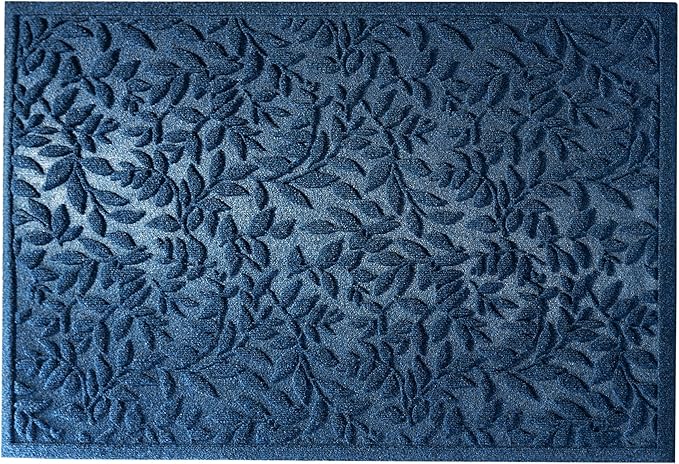 Blue Leaves Outdoor Indoor Entrance Door mat, Absorbent Durable Heavy Duty - Image 8
