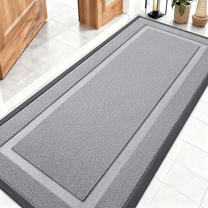 OLANLY Front Door Mat Indoor Outdoor Entrance, Waterproof All-Season, by OLANLY