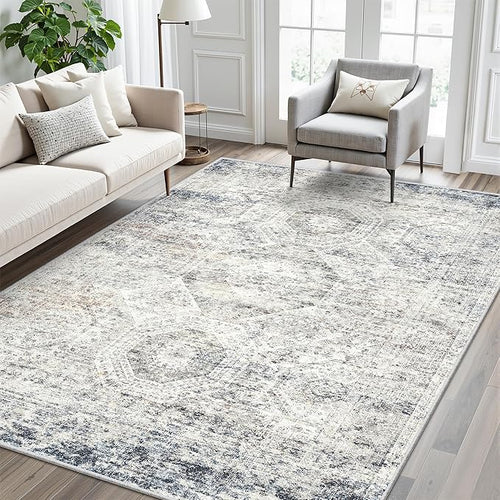 6x9 Area Rug for Living Room Washable 6x9 Non-Slip Modern Rugs for Bedroom - Image 2