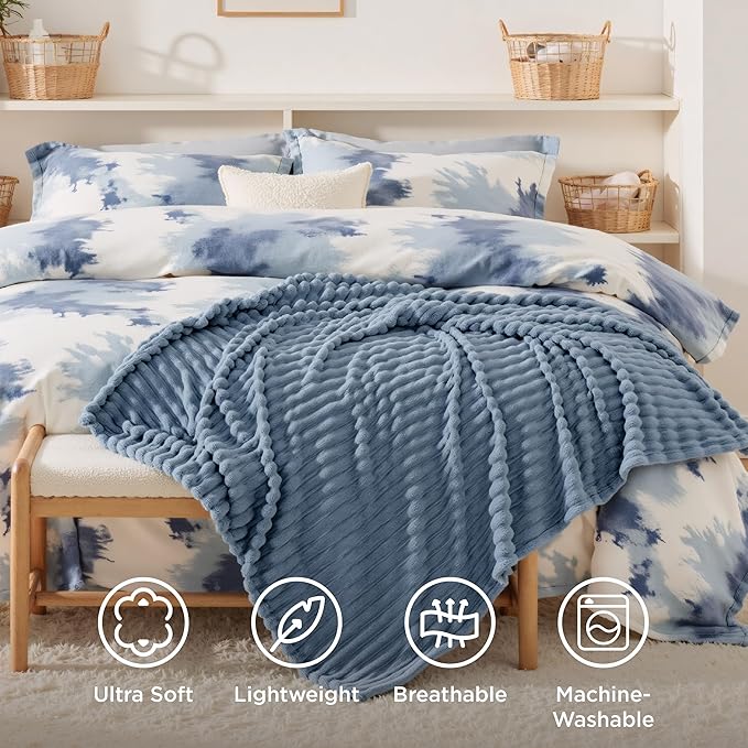 Bedsure GentleSoft Blue Twin XL Blanket - Image 5