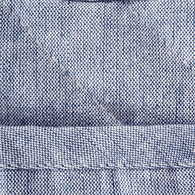 DII 100% Cotton Solid Chambray Kitchen Set, Oven Mitts, 2 Piece - Image 3