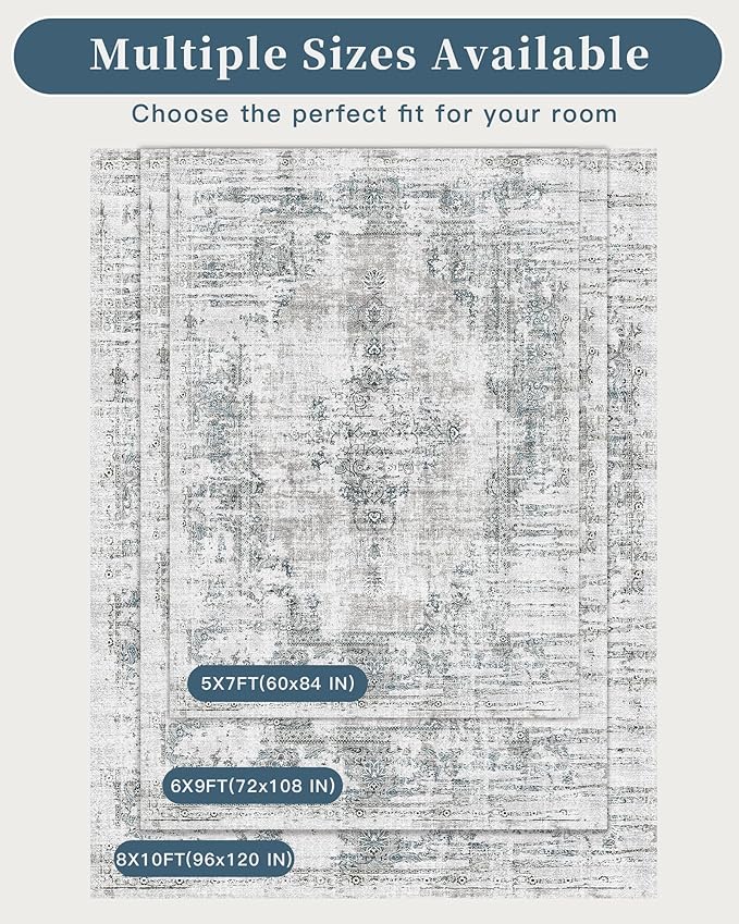 Madane Area Rugs 9x12 Living Room: Lagre Vintage Living Room Rug - Image 9