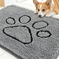 OLANLY Dog Door Mat for Muddy Paws 30x20, Paw Print Design, Absorbs Moisture by OLANLY