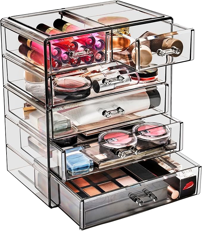 Sorbus Acrylic Makeup Organizer Set, 6-Drawer Vanity & Countertop Cosmetic by Sorbus