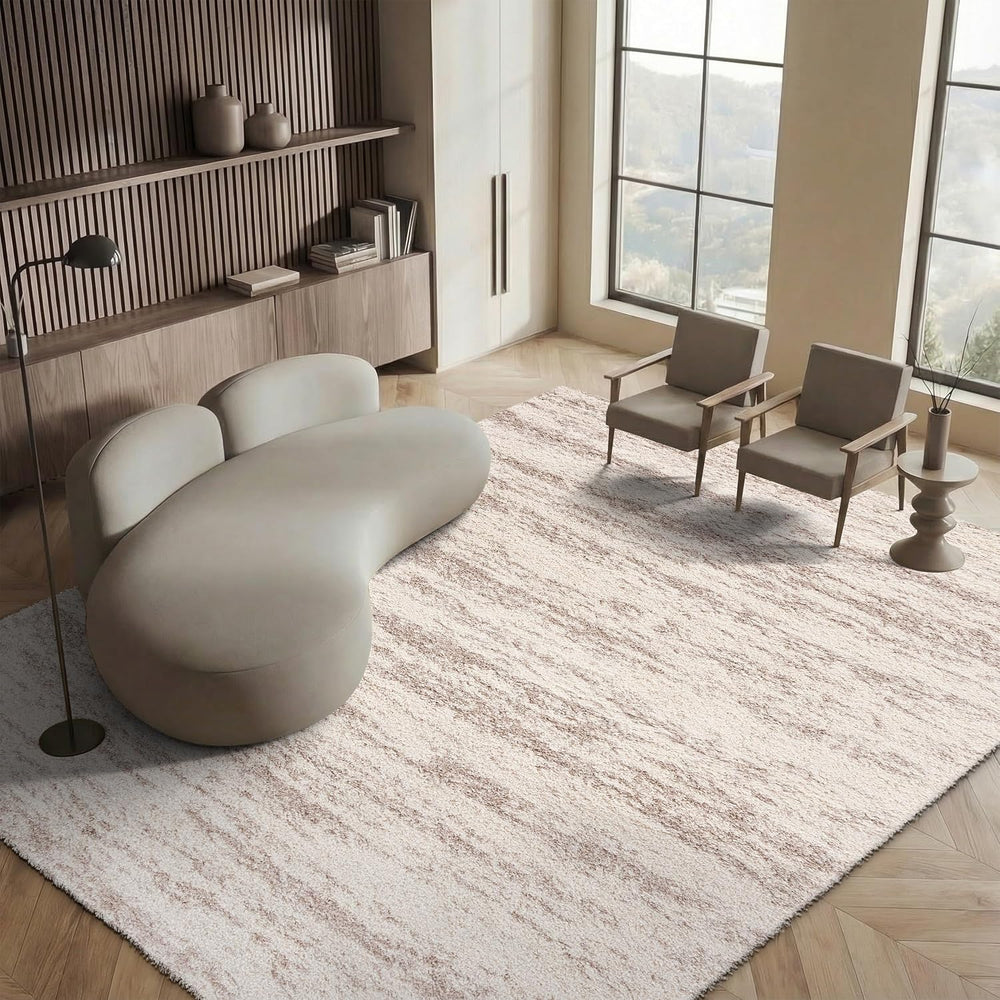 SAFAVIEH Hudson Shag Rug 10x14, Plush Modern X-Large Ivory & Beige SGH206B
