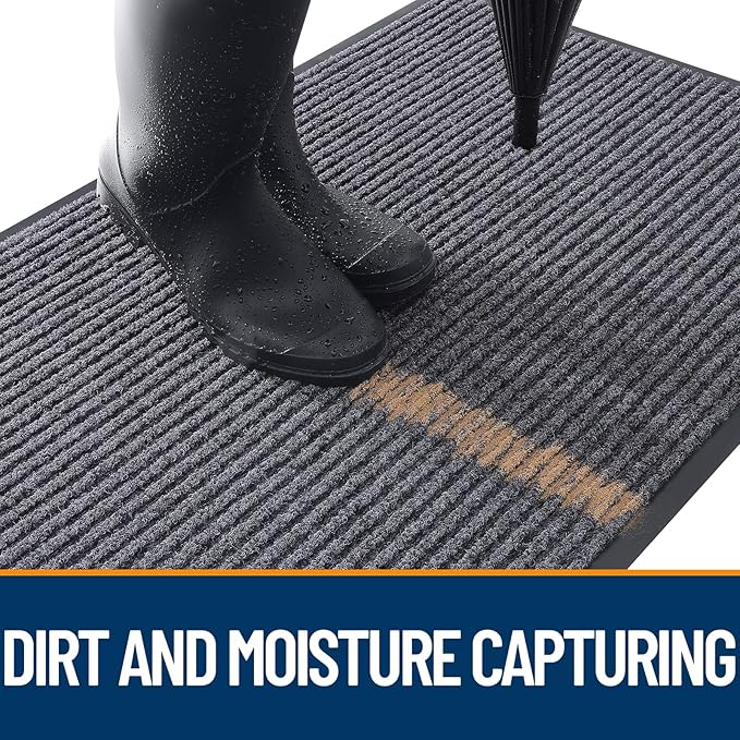 OLANLY Front Door Mat Indoor Outdoor Entrance, Waterproof Heavy Duty Doormat - Image 5