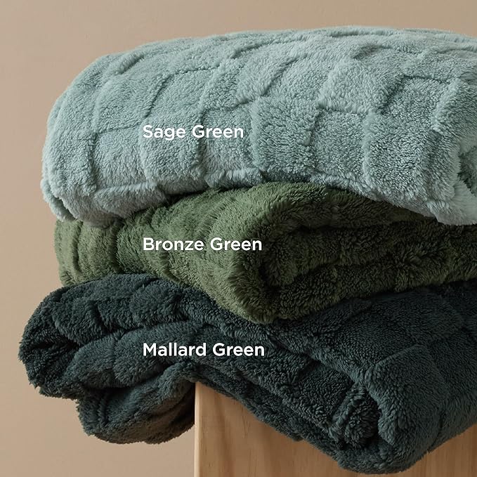 Bedsure GentleSoft Olive Green Spring Throw Blanket - Image 6
