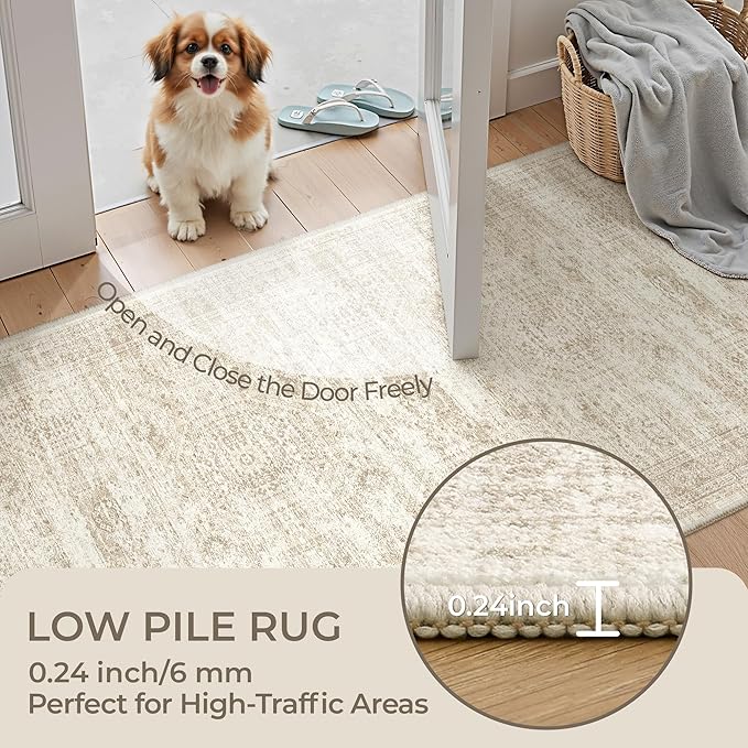 Washable Runner Rug 2.5x12, Non-Slip Long Bathroom Rugs Runner - Image 6