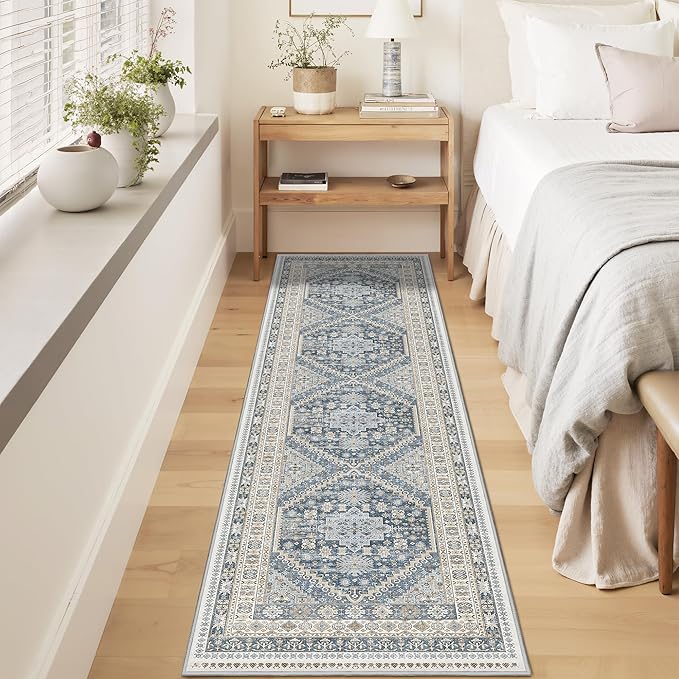 Runner Rug 2x8 Runners for Hallways Non Slip Washable, Vintage Hallway Runner - Image 5