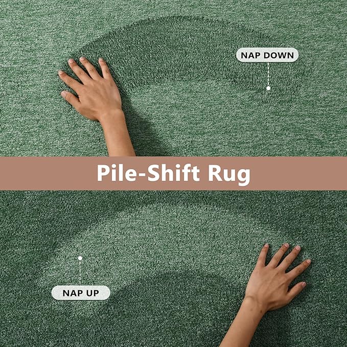 FinRèc 5x7 Washable Area Rugs for Bedroom Living Room, Low Pile Thin Rug Solid - Image 8