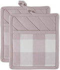 DII Buffalo Check Kitchen Collection, Classic Farmhouse Kitchen Set, Dusty Lilac by DII