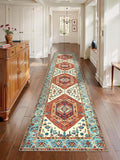 SERISSA Runner Rug for Hallways, Extra Long Boho Rug Ultra Soft Vintage Orange by SERISSAHomeDecorCollection