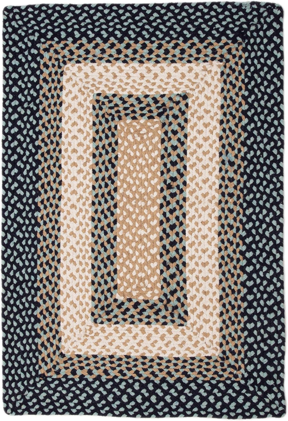 Super Area Rugs 5X8ft Farmhouse Braided Rug - Natural Soft Cotton Carpet for ...